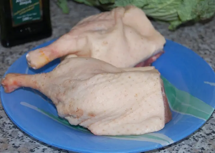 Паста с утиной ножкой, савойской капустой и белым вином: шаг 2