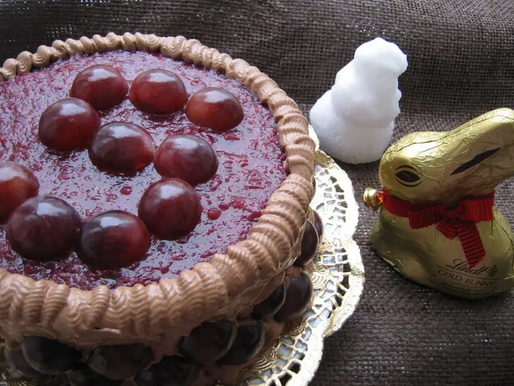Тортик с виноградом (torte with grapes): шаг 7