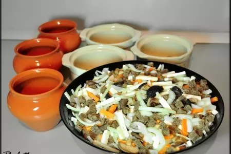 Мясо с овощами в горшочках "бородино".: шаг 11