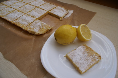 Lemon bars (лимонные пирожные) :s: шаг 13