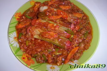 Сосиски в рубашке из лука-порея: шаг 1