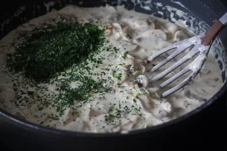 Рыбная запeканка с грибами: шаг 2