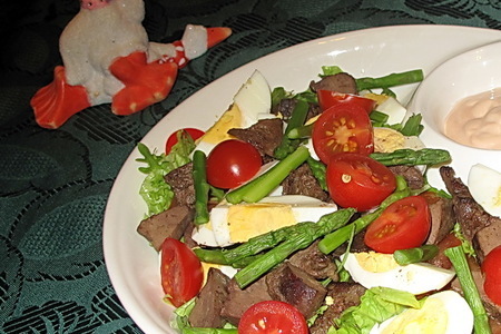 Салат из спаржи с гусиной печенкой: шаг 2