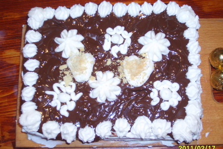 Торт " шоколадный остров": шаг 5