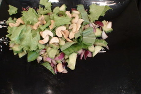 Тайский салат из огурцов с орехами кешью: шаг 6