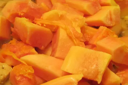Тушенная пряная курица с  папайей,по мотивам индийской кухни.: шаг 13