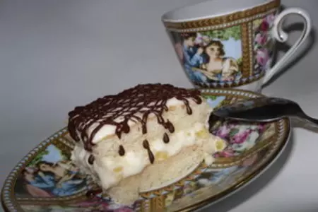Нежное и легкое пирожное со сметанным кремом "искушение": шаг 16