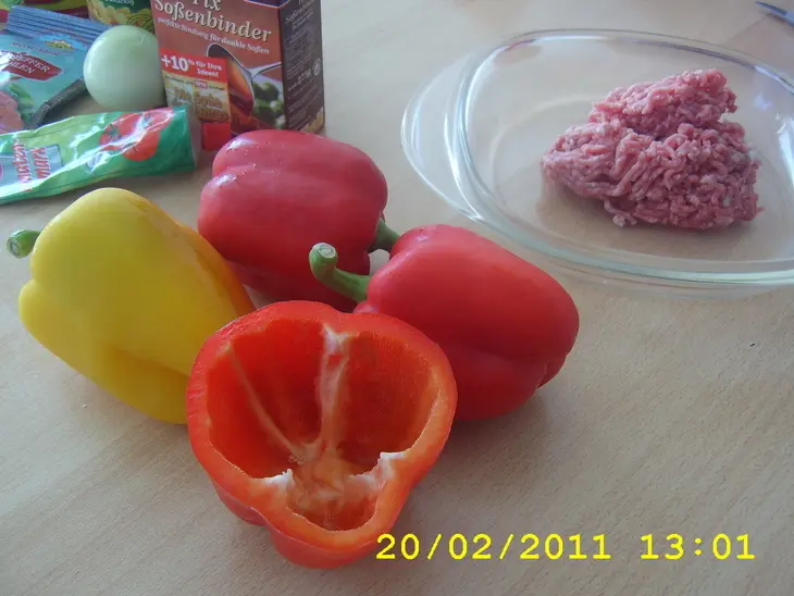 Перцы фаршированные  с а-ля соусом chili con carne: шаг 3