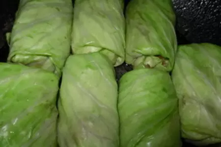 Необычные голубцы с рисом, фаршем и грибами в нежной заливке (влк): шаг 12