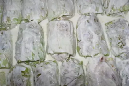 Необычные голубцы с рисом, фаршем и грибами в нежной заливке (влк): шаг 16