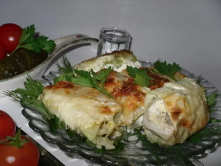 Необычные голубцы с рисом, фаршем и грибами в нежной заливке (влк): шаг 20