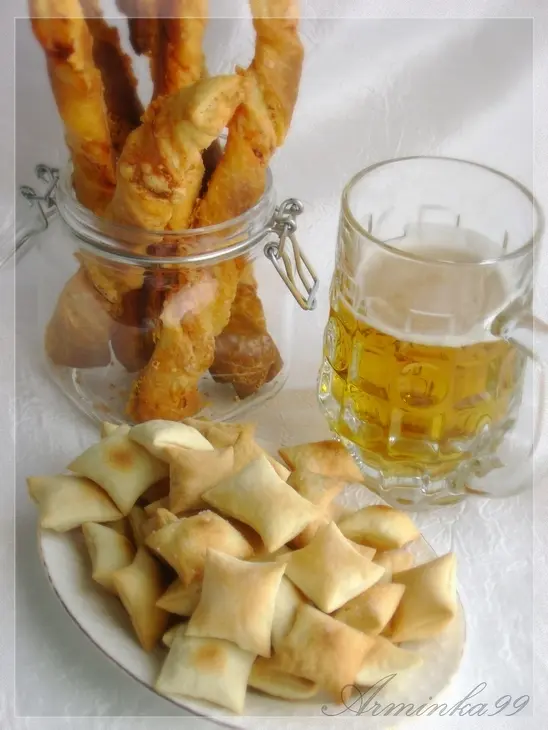 Пивная церемония с сырными палочками и крекерами (дуэль): шаг 13