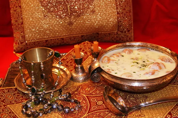 Шиш барак (shish barak bi laban) запеченные пельмени с кефирным соусом: шаг 8