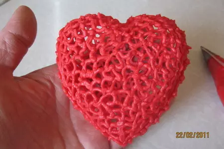 Сердце из айсинга.: шаг 9
