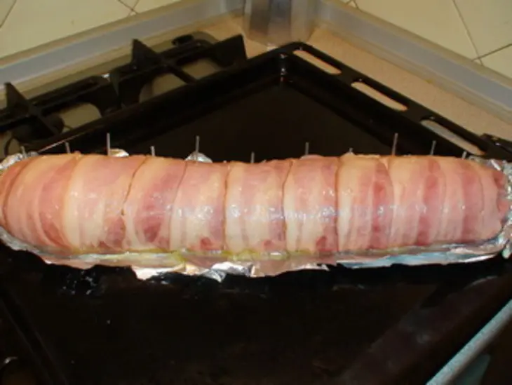 Куриный рулет с кускусом и грушами: шаг 13
