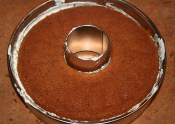Шоколадный кекс с творожным кремом: шаг 3