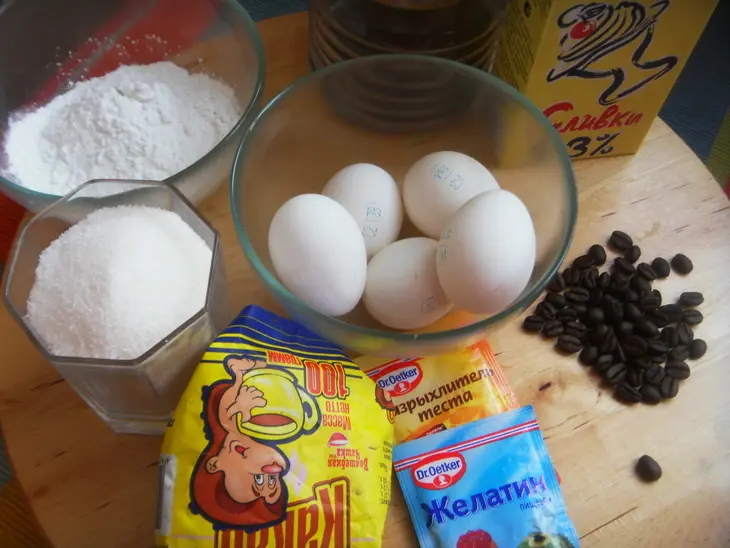 Торт для любителей кофе- мечта: шаг 1