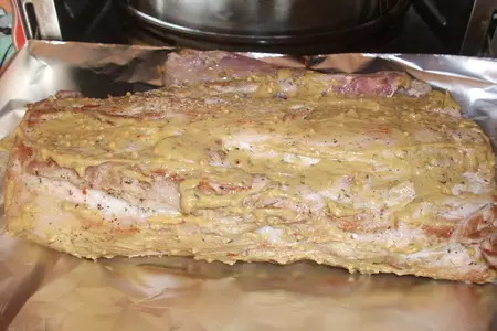 Мясо "горчичка": шаг 1