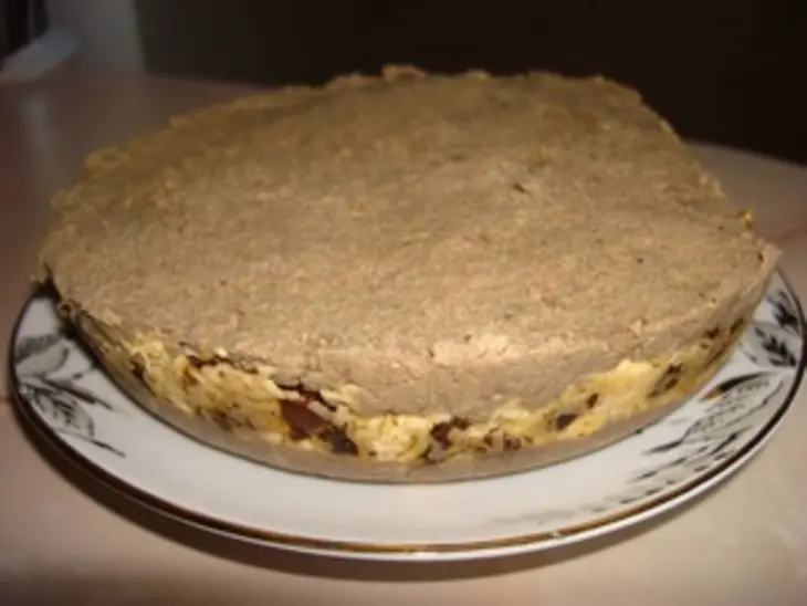 Печеночный паштет с сыром, орехами и "пьяным" черносливом: шаг 8