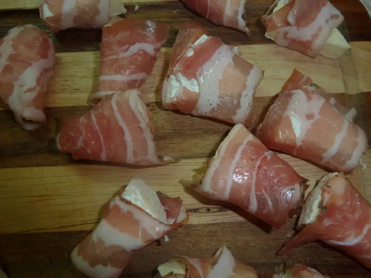 Шашлычки из форели с камамбером и болгарским перцем // как основное блюдо и как закуска: шаг 6