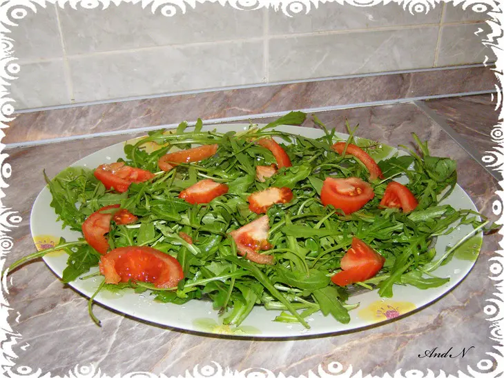 Салат с рукколой и креветками: шаг 3