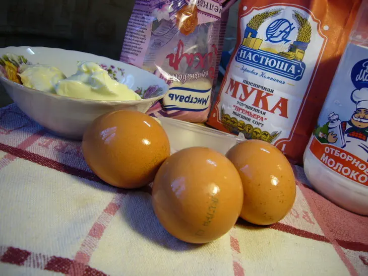 Масляные блинчики с марокканским соусом с черносливом и грецкими орехами.: шаг 2