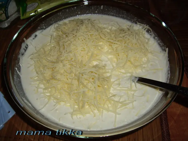 Каннеллони с индейкой, двойными  соусом и сыром: шаг 6