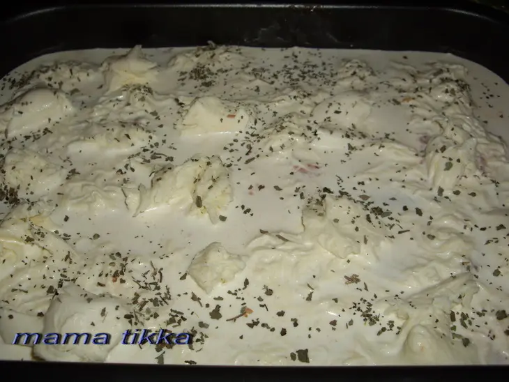 Каннеллони с индейкой, двойными  соусом и сыром: шаг 7