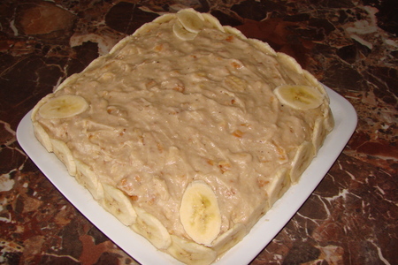 Банановый торт-десерт (без выпечки): шаг 10