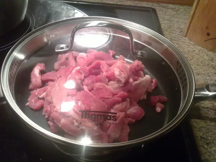 Мясо в тыкве: шаг 3
