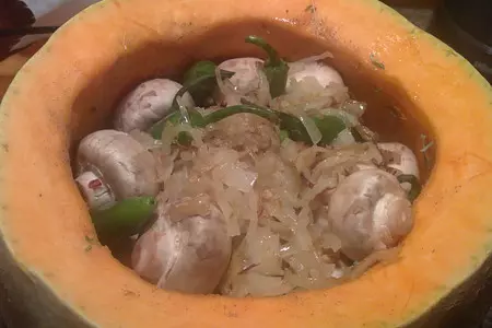 Мясо в тыкве: шаг 5