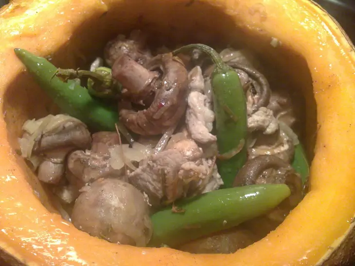 Мясо в тыкве: шаг 7