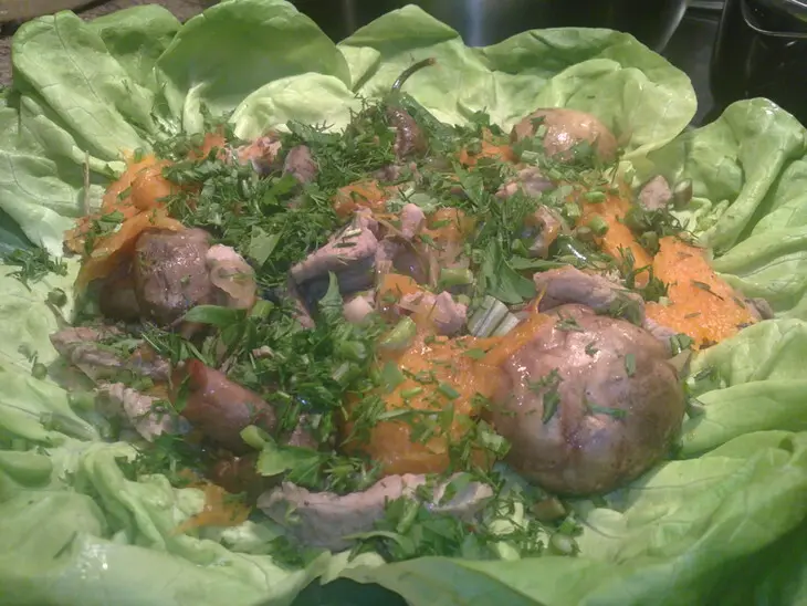 Мясо в тыкве: шаг 8