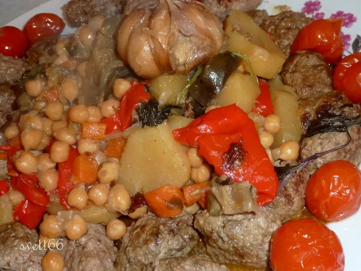 Кифта димлама с нутом ( продолжаю знакомиться с кухней солнечного узбекистана): шаг 14