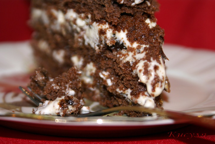 Шоколадный торт с черносливом: шаг 17