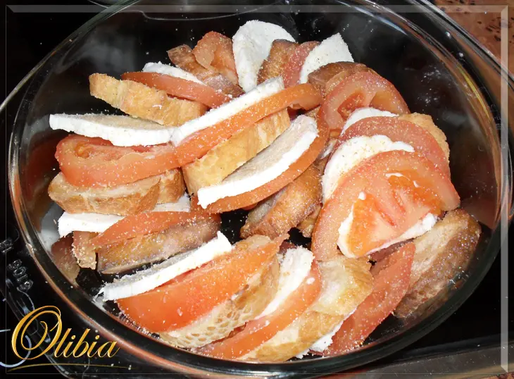 Хлебная запеканка с помидорами: шаг 2