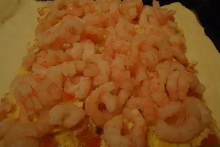 Куриное рагу под сырным соусом, пирог с семгой и креветками и грибные оладьи со сливочным сыром!: шаг 6