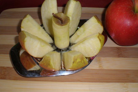 Блинчики на яблочном соке с карамельными яблоками: шаг 5