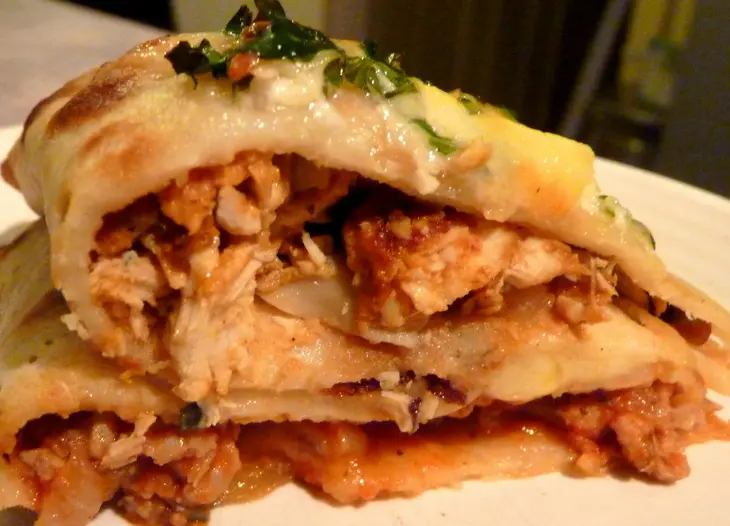 Блины "мясной полумесяц": шаг 10