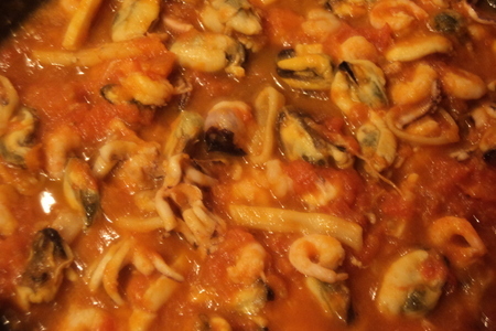 Спагетти с морепродуктами и соусом "фра-дьяволо": шаг 2