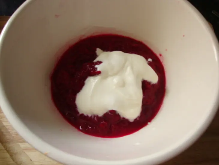 Веррины со свекольно-мандариновым муссом и сырной "подушкой": шаг 5