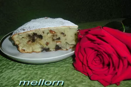 Пирог с яблоками, орехами и шоколадом: шаг 6