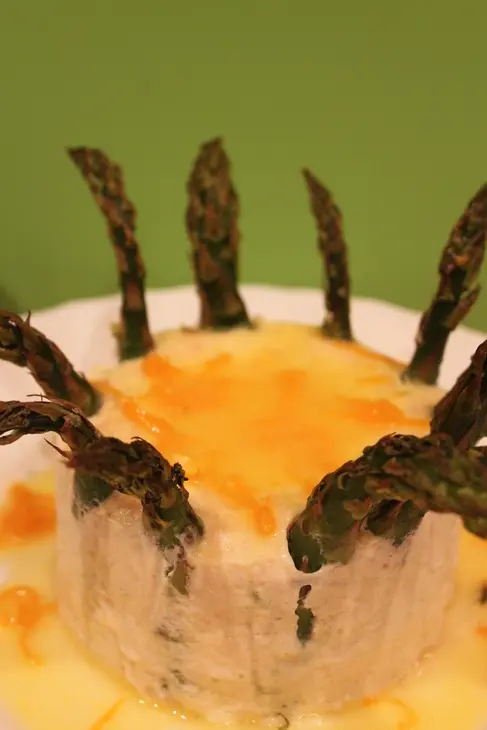 Мусс из спаржи и курицы с апельсиновым маслом: шаг 6