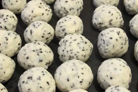 Sweet potato balls (蕃薯旦) малазийские  сладкие картофельные  пончики.: шаг 5