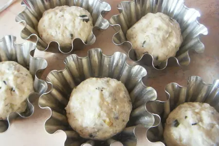Творожные кексы с семечками и кунжутом: шаг 3