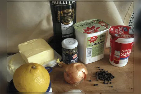 Рыбное да с креветками рагу - в соусе с каперсами: шаг 6
