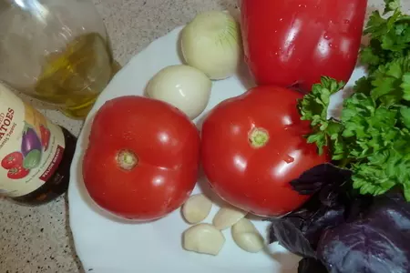 Баклажаны фаршированные овощами, зепеченные под крышей моцареллы: шаг 4