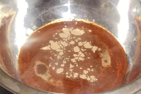 Фруктовый салат с шоколадно кофейным соусом для моей любимой даши!!!: шаг 3