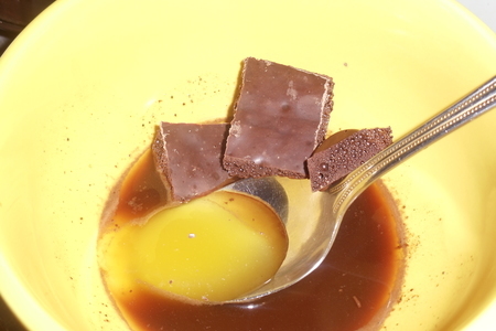 Фруктовый салат с шоколадно кофейным соусом для моей любимой даши!!!: шаг 4