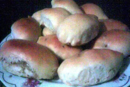 Постные пирожки с квашеной капустой и яблоками: шаг 4
